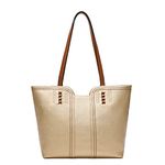 Montana West Tote Bag for Women Top Handle Satchel Purse, Light Gold