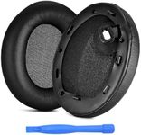 Ear Pads Replacement for Sony WH-1000XM4 Noise Cancelling Headphone by MMOBIEL - Memory Foam and Protein PU Ear Pad Cushions - Noise Isolation Earpads Replacement – Black