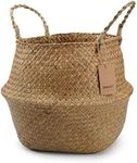 DOKOT Seagrass Plant Basket with Ha