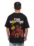 CRAZYMONK The Weekend Oversized T-Shirt - Black, XXL