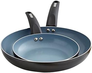 Tower T80300 Cerasure Induction Frying Pan Non-Stick Set, Ceramic Coating, Cookware Set with Cool Handles, Graphite, 2 Piece, 20/28 cm