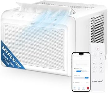 KeplerX 8000 BTU Inverter Window Air Conditioner, 50 Pint True Dehumidifier