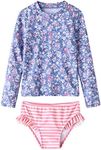 UMELOK Little Girls Rash Guard Sets