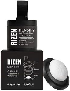 For Hair, Hairline Powder, Root Touch up Hair Color for Gray Coverage -Water & Sweat Resistant Hair Loss Concealer Set for Thinning Hair - 24-Hour Stain-Proof (Brown)