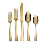 Oneida B1024020AL20 Aptitude Gold 20-Piece Everyday Flatware Set, Service for 4