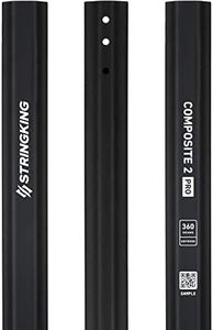 StringKing Composite 2 Pro Defense - Men's Lacrosse Shaft (360 Grams - Black)