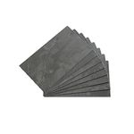 Palisade 25.6 in. x 14.8 in. Interlocking Vinyl Waterproof Wall/Backsplash Tiles for Kitchen or Bathroom in Cracked Slate (8 Pack)