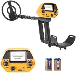 GJCrafts Metal Detector for Kids, High Accuracy Metal Detector for Adults, 78-108cm Adjustable Stem, 7.8-inchWaterproof Coil, DSP Chip/5 Modes /Sensitivity 10 Levels/2 Batteries