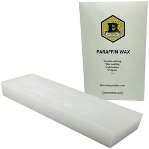 Beesworks Paraffin Wax - 1 lb Refined General Purpose Paraffin Wax - Pure Wax for DIY Candle Making, Canning, Waterproofing, Metal Preservation and More