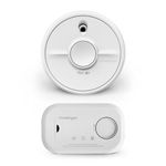 FireAngel Smoke & Carbon Monoxide Alarm, SB1-R Battery Smoke Alarm for Home & FA6813 Portable Carbon Monoxide Detector, Caravan CO & Fire Monitor Set