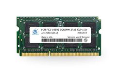 Adamanta 16GB (2x8GB) Memory Upgrade Compatible for Apple iMac, MacBook Pro, Mac Mini DDR3 1333Mhz PC3-10600 SODIMM 2Rx8 CL9 1.5v DRAM RAM