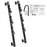 VEVOR Trimmer Rack, 3 Place Weeder Trimmer Rack, Trim Holder Trailer Rack with Zinc Alloy Password Lock, Wall-mounted or Mount on Enclosed Trailer Landscape Weed Eater, Pair