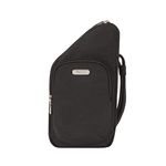 Travelon Anti-Theft Essentials Compact Crossbody Bag, Black, Compact Crossbody, Crossbody Bag