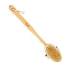 VEGA Long Handle Wooden Bath Brush, Detachable | Soft Bristle Body & Back Scrubber for Men & Women | Bath Massage Brush & Back Washer for Deep Cleansing & Dry Brushing (NBA-1/3)