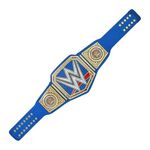 Octal Sports - Universal Championship Belt - Adult Size Waist Upto 46" Wrestling Championship Title Belt - 2mm Metal Plate Genuine Leather Base (Red) (Blue)