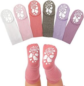 LA Active Anole Newborn & Infant Baby Socks - 6 Pairs - Knee High Boys Girls Cotton (Girls, 0-3 Months)