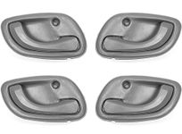 Lcyolada 4Pcs Interior Door Handles Left Driver Right Passenger Side for Chevy Tracker 1999 2000 2001 2002 2003 2004, Suzuki Vitara 99-05 Suzuki Grand Vitara 95-02 Suzuki Esteem,Gray