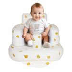 AirSwim Inflatable Baby Chair, Inflatable Baby Seat for Babies 3 Months and Up, Summer Blow Up Chair with Built in Air Pump, Infant Floor Sofa for Learning to Sit, Palying, Camping, Tiger