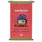 Indigifts Khurafati Printed Scroll Message Card 17x9.5 Inches - BFF Gift, Birthday Gift for Friend, Sister, Girl, Farewell Gift, Gift for Hostel Buddies, Cute Unique Birthday Idea