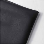 160cm/62'' Wide Faux Leather Upholstery Fabric by The Meter Litchi Texture Waterproof Vinyl Leatherette for Car Seats, Sofa Chair Furniture, DIY Crafts(Size:1m,Color:black)