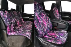 Northwest Seat Covers Lifestyle Camo Semi-Universal/Universal/Semi-Custom Seat Covers for 2 Buckets Front Seats in Car Truck SUV (Muddy Girl - Bundle Front & Rear)