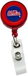 Aminco NCAA Mississippi Ole Miss Rebels Badge Reel, RED