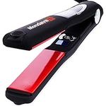 MONDAVA PROFESSIONAL 1" Ceramic Tourmaline Ionic Flat Iron Hair Straightener - Dual Voltage Adjustable Digital Technology, Straighten & Style Wild Hair Fast, (PULSE Vibrating)