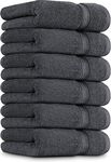 Utopia Towels - Premium Hand Towels - 100% Combed Ring Spun Cotton, Ultra Soft and Highly Absorbent, Extra Large Thick Hand towels 41 x 71 cm, Hotel & Spa Quality Hand Towels (6-Pack) (Grey)