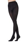 Pretty Polly Women's 60d 3d Premium Opaques Tights, Black (Black Black), M-L UK