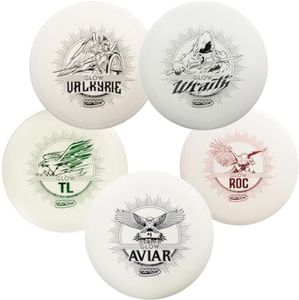 INNOVA Glow Disc Golf Starter Set – 140-180g – DX Putter, Mid-Range, & Drivers PDGA Approved Disc Golf Set