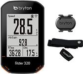 Bryton Rider 320T GPS Computer Cycle 2.3" Display with Cadence Sensor and Heart Band, Black