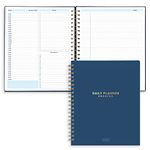 S&O Undated Daily Planner for Organization - Spiral Planner with Hourly Schedule - Daily Planner Undated Notebook - Daily To Do List Planner - Work Planner Organizer Notebook - 200 Pages, 9” x 10.75”