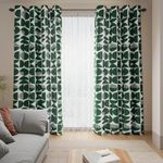 ColorBird Green Linen Curtains for 