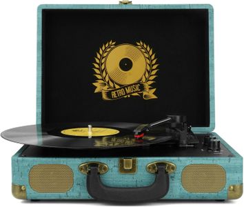 Vintage Bluetooth Record Player – Military Green Turntable