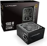 LC-POWER Gaming PSU 1000W Gold (1000 Watt, ATX 2.31 Compatible, Fully Modular PC Power Supply, 80+ Gold, 120mm Fan, PCB Coating, 3 Year Warranty)