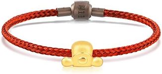 CHOW SANG SANG 999 24K Gold Charme 'Hello World' Headwear Charm Bracelet for Women 91359C