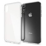 NALIA Silicone Cover compatible with Apple iPhone XR Case, Protective See Through Bumper Slim Mobile Coverage, Ultra-Thin Soft Shockproof Rugged Phonecase Rubber Crystal Gel Skin Shock - Transparent