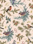 Homya Flower Bird Wallpaper Tree Branch Snow Finch Peel and Stick Contact Paper Kitchen Bedroom House Nursery Wall Decor Vinyl Film 17.32" x 118.11"