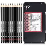 Sketching Pencils 12 Pieces Professional Graphite Sketch Pencil Artists Set For Drawing 2H H F HB B 2B 3B 4B 5B 6B 7B 8B Art Travel Shading Supplies In Assorted Degrees Suitable Design Adults Kid