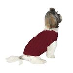 NTS Pets Small Dog Jumper | Cute and Cosy Turtleneck Puppy Jumper | Dog Jumper for Small Dogs | 5 Colours and 3 Sizes (Red, Small)