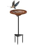 WiwiIron Bird Baths for Outdoors He