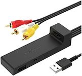 Kashimura KD-232 HDMI to RCA Converter Cable, USB 1 Port, Fire TV Stick, Video Converter Converts HDMI to RCA for Viewing in Car Navigation System