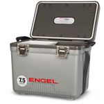 ENGEL Cooler Box 7.5qt (7.1 litres) Leak-Proof, Air Tight, Drybox Cooler for Camping, Fishing, Hiking, Small Hard Shell Lunchbox Cooler for Men & Women, 31 x 20.3 x 25.4 CM Small Cool Box