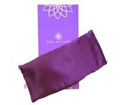 Zen Nation Eye Pillow- Lavender and Flaxseed-for Yoga, Relaxation, Sleep, Stress Relief, Dry Eyes, All Natural, Aromatherapy. Washable Cover.