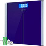 Etekcity Digital Body Weight Bathroom Scale with Step-On Technology, 400 Lb, Blue