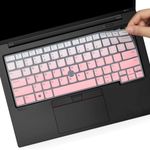 Keyboard Cover for 14" Lenovo Thinkpad x1 Carbon Gen 11/10, ThinkPad T14 T14s Gen 4/3, ThinkPad L14 P14s Gen 3，ThinkPad X1 Yoga Gen 8/7, Thinkpad E14 Gen 5 2023 Laptop-Ombrepink