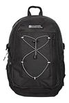 Mountain Warehouse Peregrine 30L Backpack - Ripstop Daypack - For Travelling, Festival Black