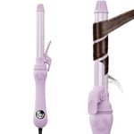 New Version Lanvier Rotating Curling Iron 1 Inch Automatic Curling Wand for Waves; Tourmaline Ceramic Self Curler with 2 Rotating Speed, 11 Adjustable Temperature & Dual Voltage for Worldwide Use