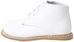 Baby Deer High Top Leather First Walker (Infant/Toddler),White,4 M US Toddler