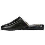 L.B. Evans Men's Duke Scuff Black Leather Slipper 12 EEE